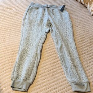 Tahari Sport Baby Blue Cozy Textured Jogger Pants NWT Sz Med NWT ❤️